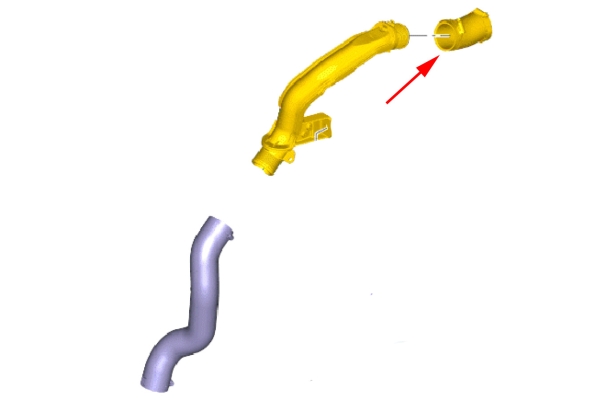 Przewód elastyczny intercoolera Ford Connect Mk2 1.5 TDCi 2584513